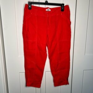 🚫SOLD🚫 Calvin Klein 100% Linen Chelsea Zipper Ankle Pants Women’s Size 12